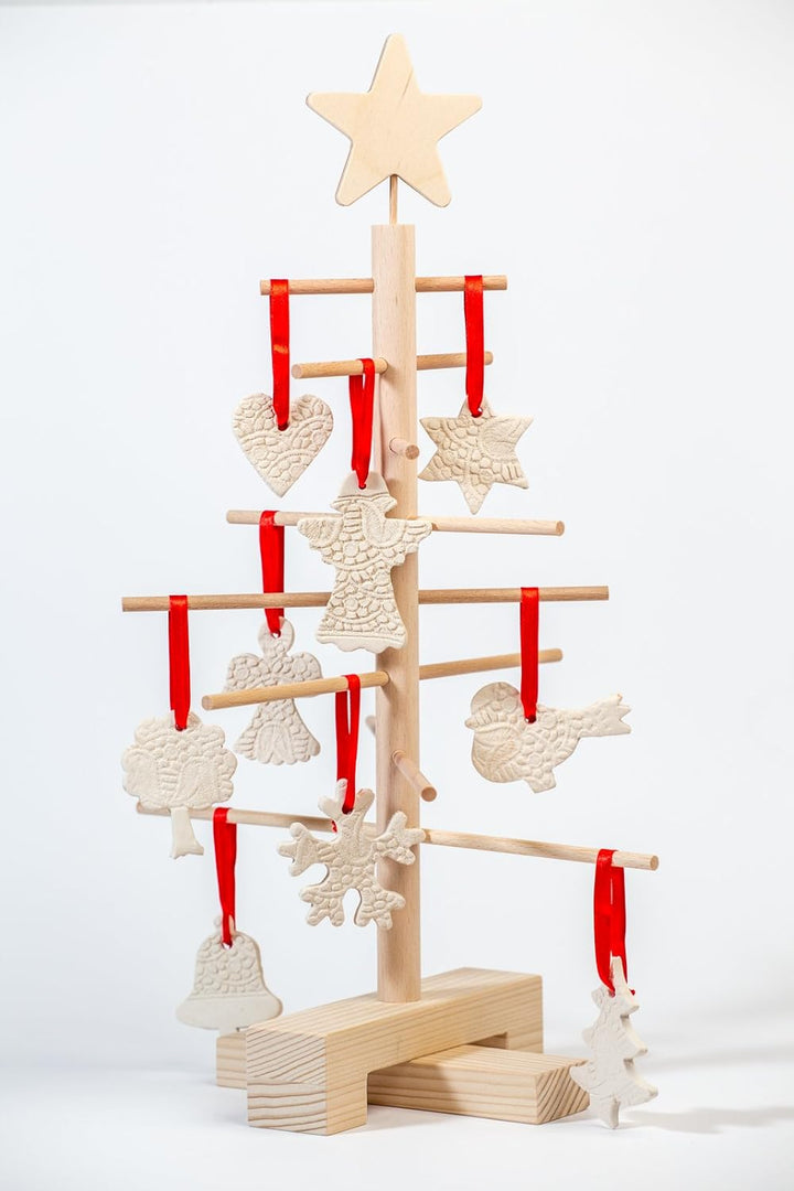 xmas3 XS 45 cm Weihnachtsbaum aus Holz, Natural, 28,0 x 28,0 x 45,0 cm 28.0 x 28.0 x 45.0 cm, 28.0 x
