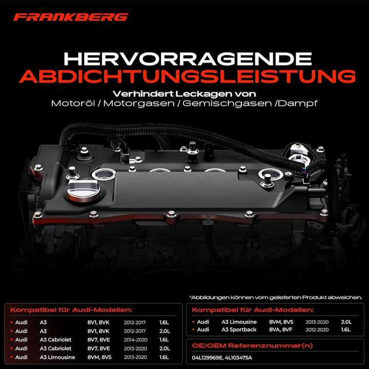 Zylinderkopfhaube Ventildeckel für Octavia III 5E3 NL3 NR3 Golf VII Variant BA5 BV5 1.6 TDi 2012-Heu