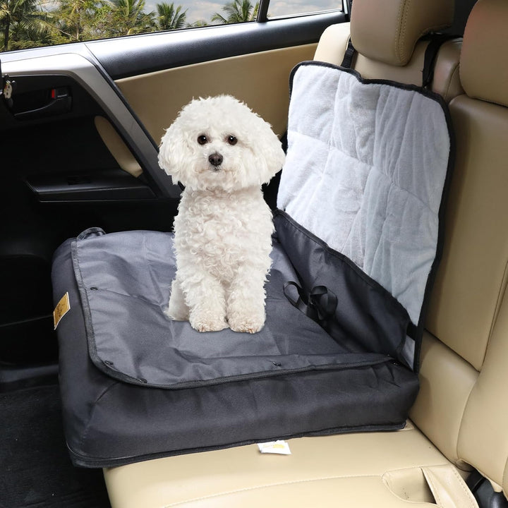 BingoPaw Hunde Autositz für mittlere Hunde, 3-in-1 Verstärkter Autositz mit Befestigungsgurten, wass