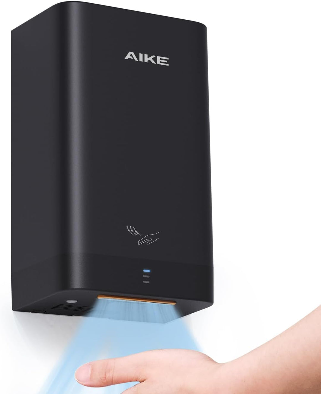 AIKE AK2822 ABS Händetrockner, Energiesparender elektrischer Hochgeschwindigkeits-Händetrockner, Aut