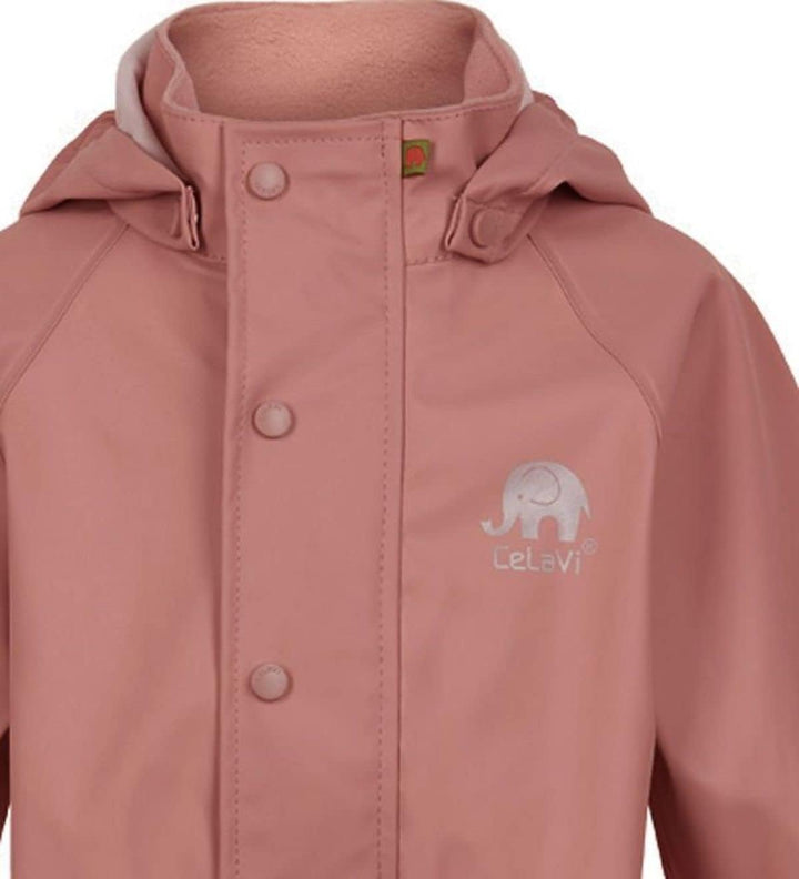 CeLaVi Unisex Basic PU rain Suit Regenmantel, Burlwood, 110