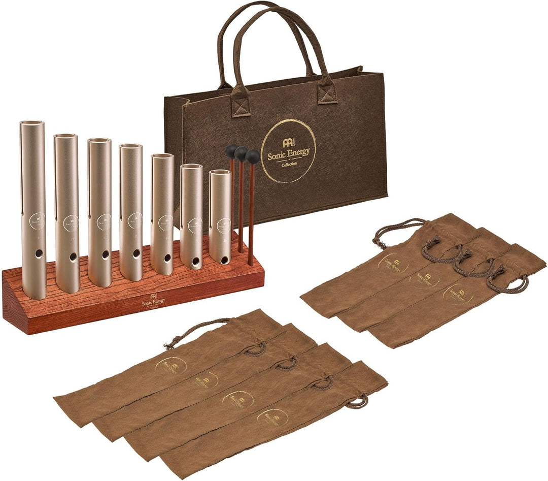 Sonic Energy Wah-Wah Tube Chakra Set – 7-teilig, 432 Hz – Soundeffekt für Musik und Meditation – Ink