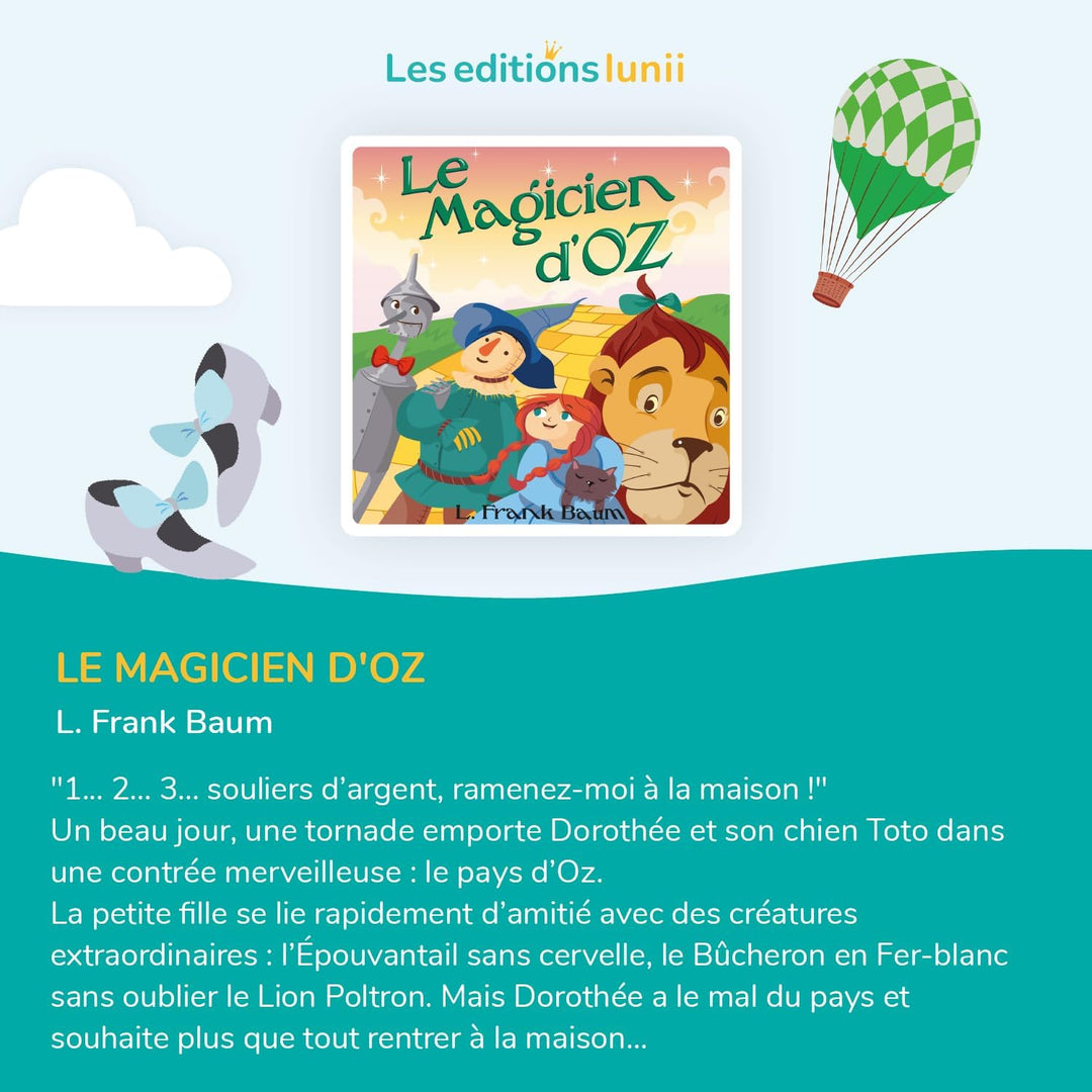 Lunii - Le Magicien d'Oz Set – Interaktives Audiobuch ab 5 Jahren, um auf Meine Fabrik in Geschichte