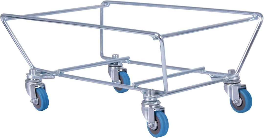 goodsforbusiness GmbH Sammelwagen + 20 Einkaufskörbe blau Korbstapelwagen 22 Liter | Rollwagen für K