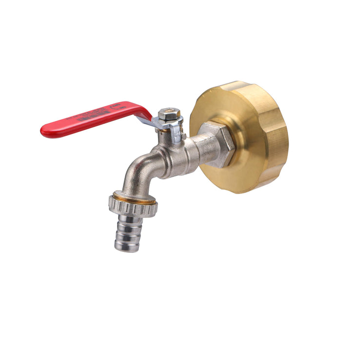 AROZ Wasserhahn, Vierteldrehung + Adapter S60 – weiblich 20 x 27 (3/4) Robinet quart de tour, Robine