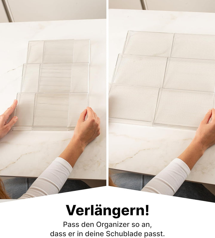 Deco haus® Gewürzregal mit Gläsern [MIT 24 GEWÜRZGLÄSER &amp; ETIKETTEN] - Gewürzregal Schublade auszieh