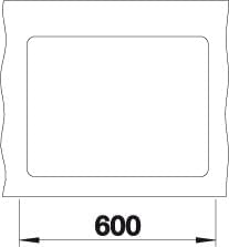 BLANCO SUBLINE 340/160-F | SILGRANIT schwarz | Einbauart: Flächenbündig | Hauptbecken links | ohne A