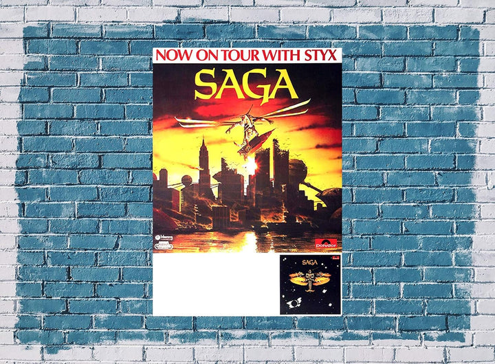 Saga - Images at Twilight, 1980 » Konzertplakat/Premium Poster | Live Konzert Veranstaltung | DIN A1