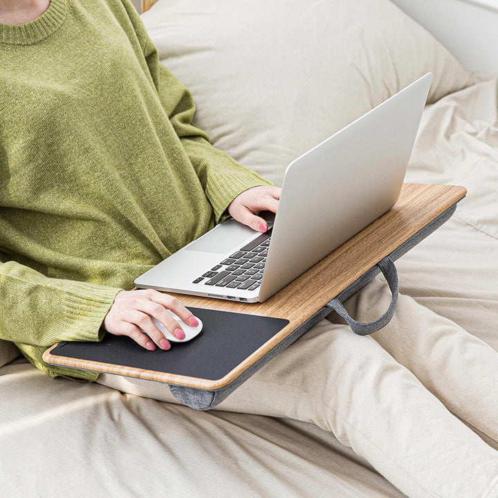 ergomi Laptopkissen Schoss | Homeoffice Kissentablett mit Kissen | Laptoptisch fürs Bett/Couch/Sofa