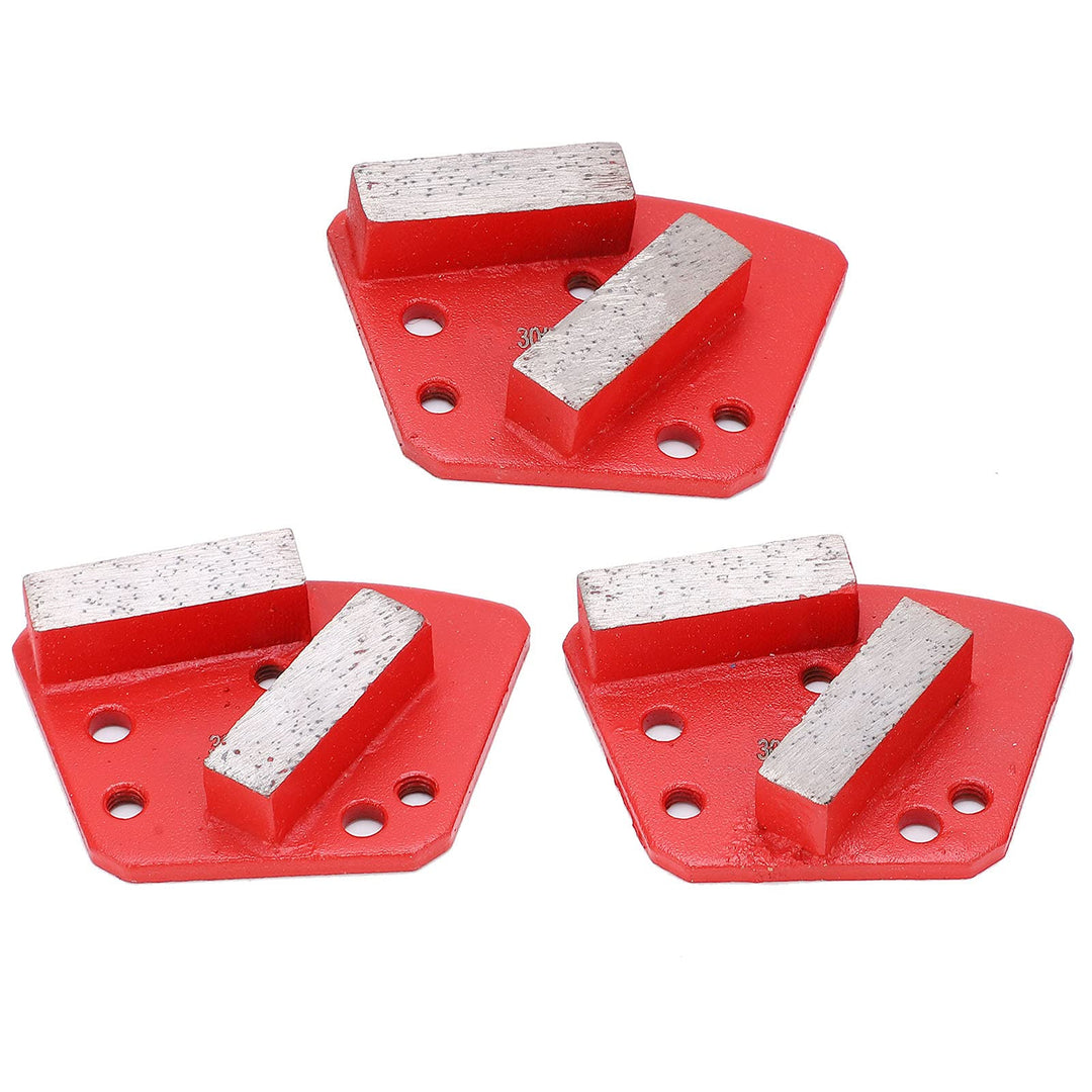 Diamant-Schleifschuhe, Trapez-Betonschneiden, 6 Löcher, gerade Zähne, Rot, 30#, Hochleistungs-, lebi