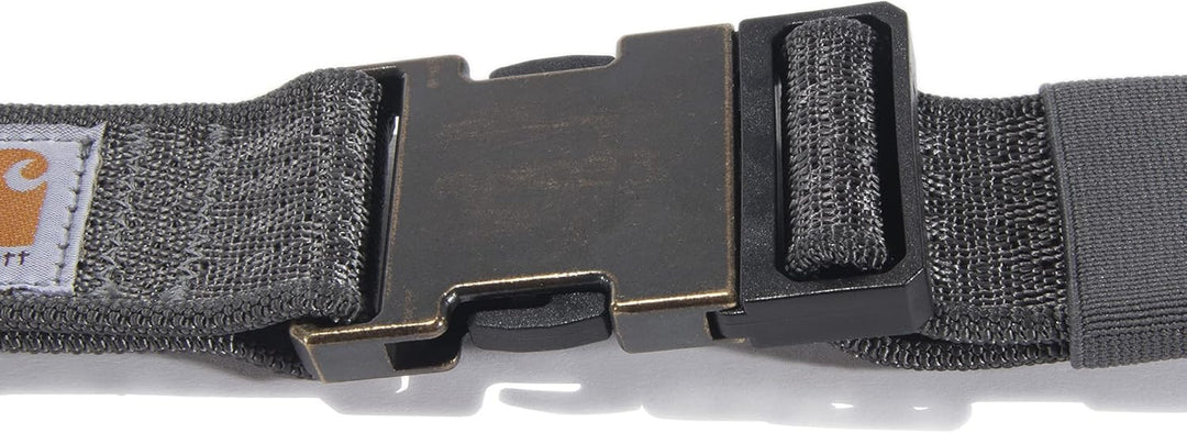 Carhartt Logo Gürtel 2217 M Robustes, Flexibles Nylon-gurtband (Kies), M Kies