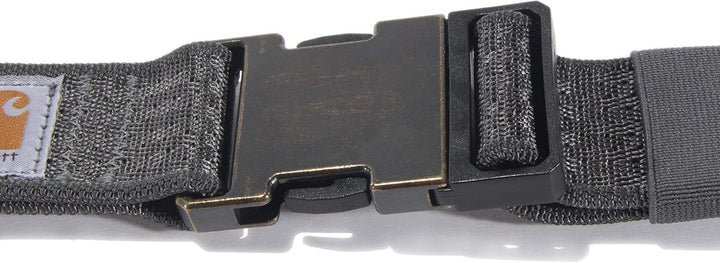 Carhartt Logo Gürtel 2217 M Robustes, Flexibles Nylon-gurtband (Kies), M Kies