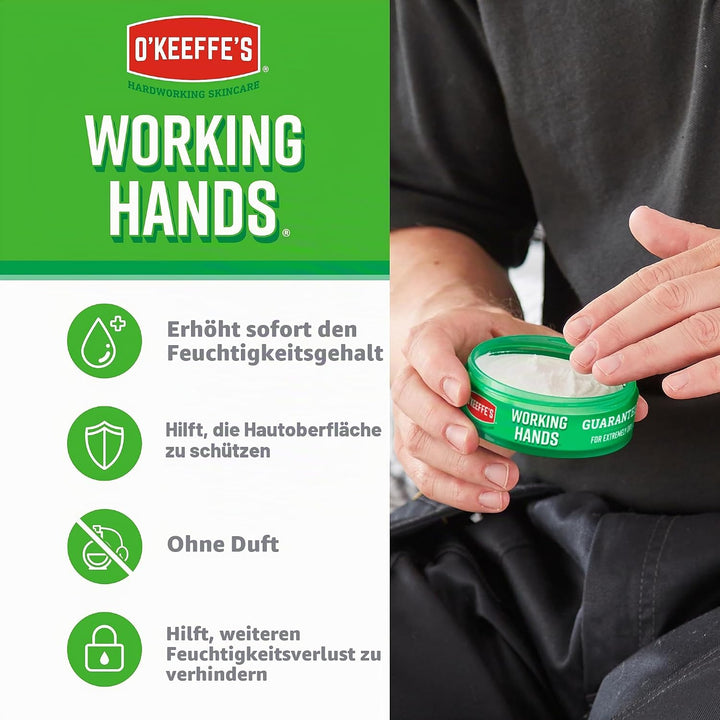 O'Keeffe's Working Hands 193 g (2 Stück) Glas: 193.00 g (2er Pack), Glas: 193.00 g (2er Pack)