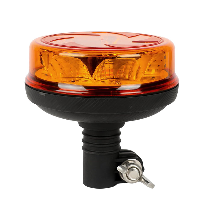 Qiping 12/24V LED Blitz Kennleuchte Orange Warnleuchte Amber Blitzlicht Gelb Strobe Light - ECE E9-g