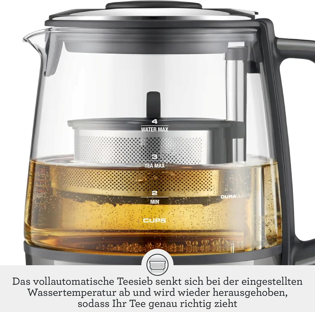 Sage Appliances STM700 the Tea Maker Compact, Teeautomat, 1 Liter, Edelstahl 1 L