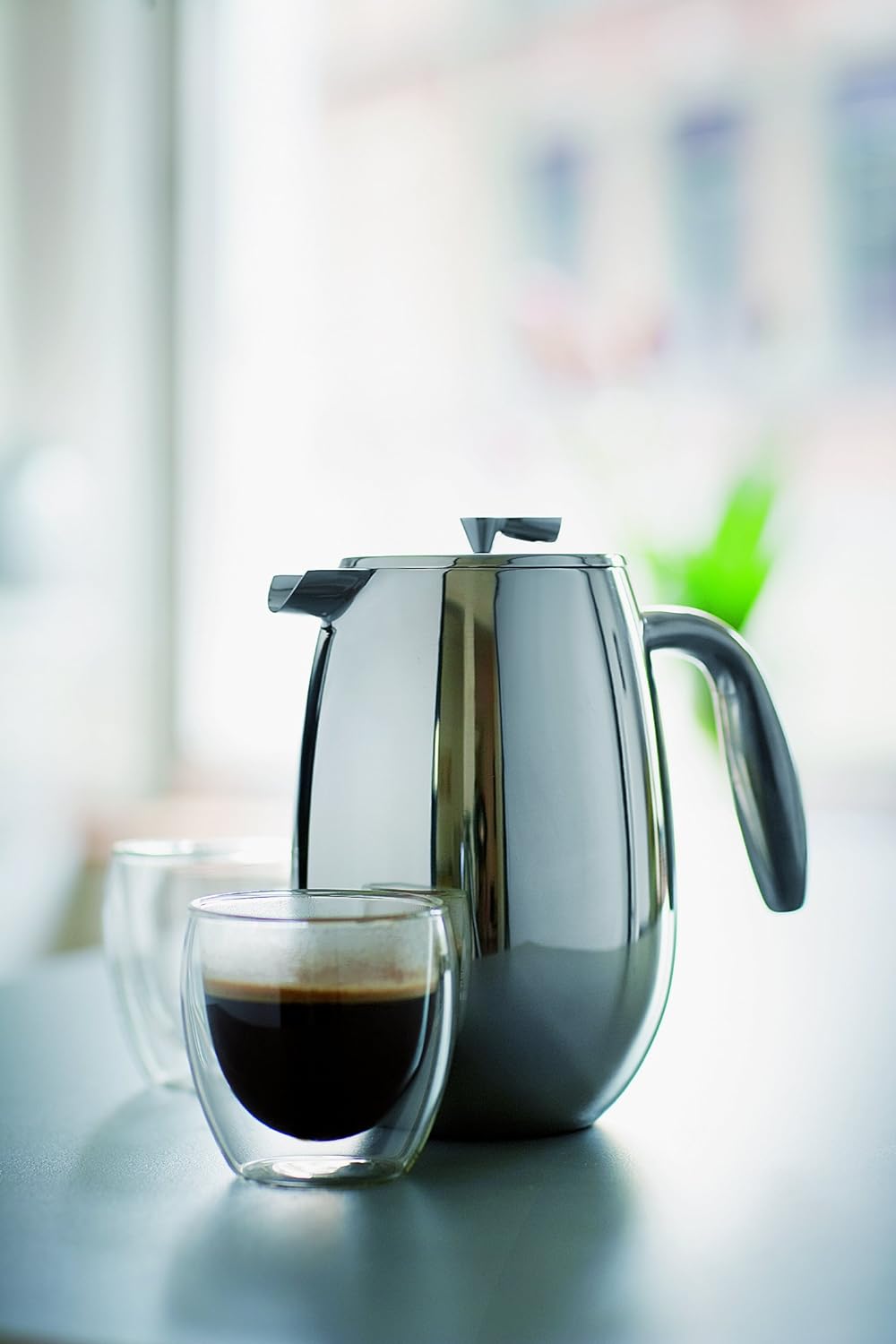 Bodum columbia Kaffeebereiter (Doppelwandig, Edelstahl, Spülmaschinengeeignet, 0,35 liters) shiny Sh