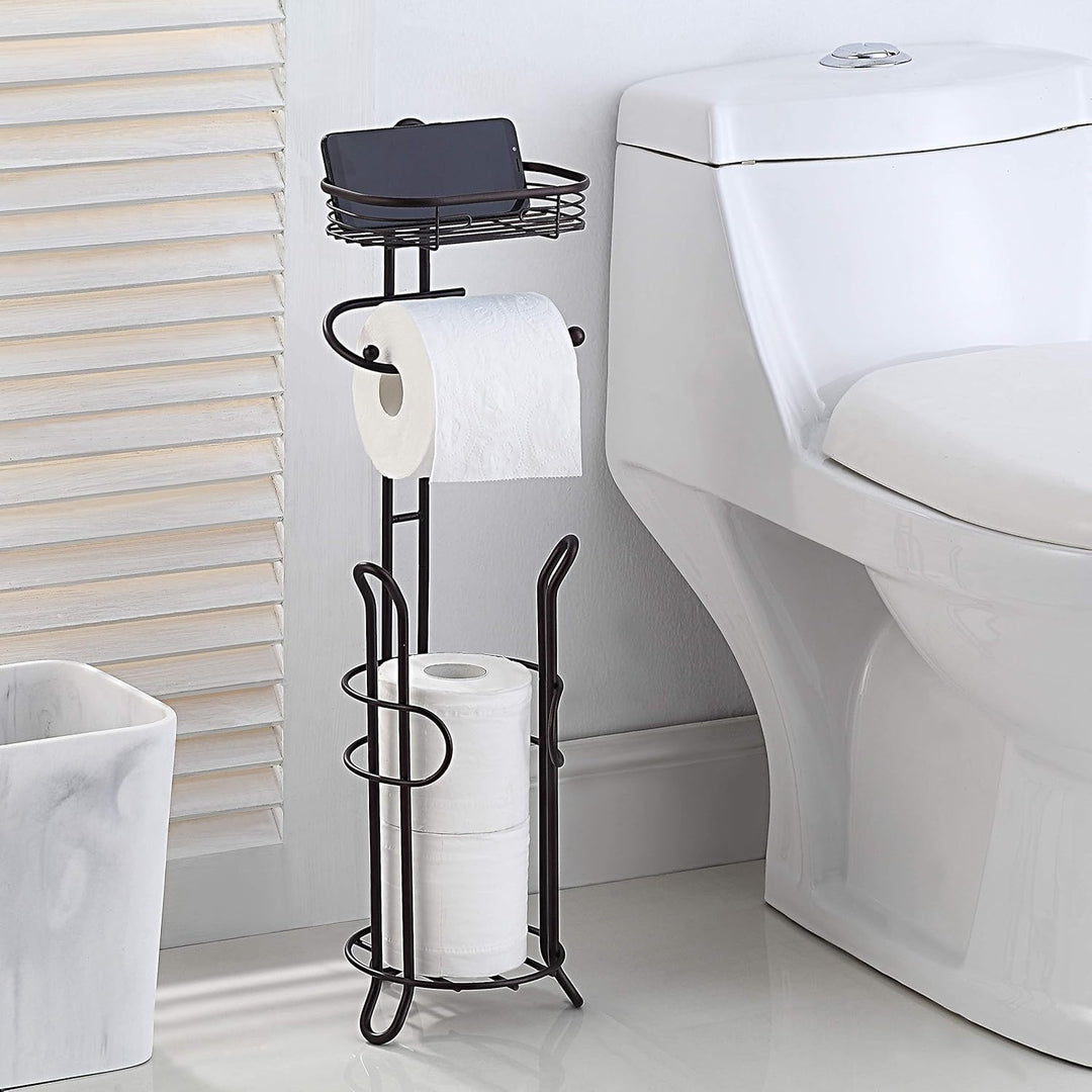 SunnyPoint Schwerer Toilettenpapierhalter für das Badezimmer, mit Reserve und Ablage, der Reserve-Be