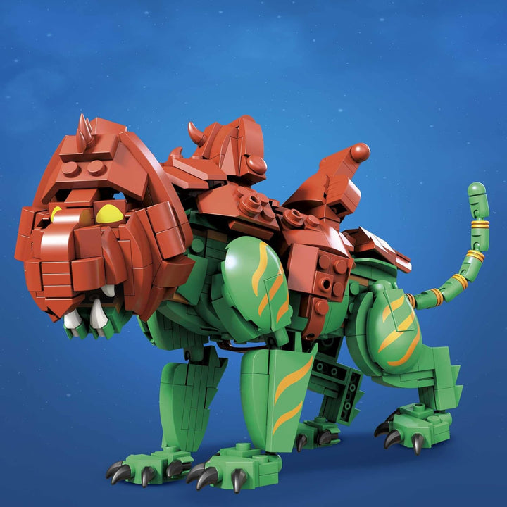 MEGA Construx GVY14 - Masters of the Universe Battle Cat Actionfigur zum Zusammenbauen, Bauspielzeug