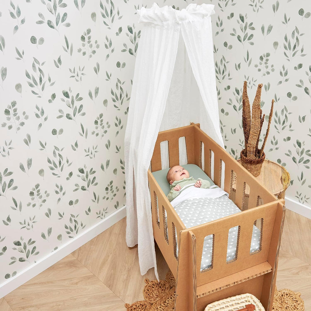 Meyco Baby Betthimmel - Grösse Sluier (30x155cm) - Offwhite Offwhite H155 x B30 cm (1er Pack), Offwh