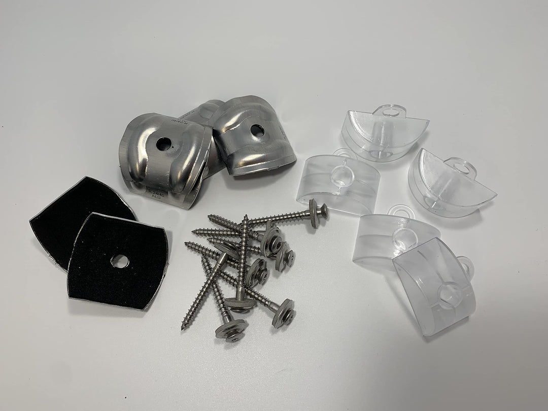 Set aus je 100 Stück Kalotten & Abstandhalter & Spengler-Schrauben TX20 EPDM-Dichtscheiben 4,5x55mm