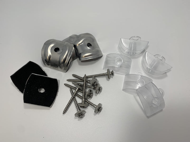 Set aus je 100 Stück Kalotten & Abstandhalter & Spengler-Schrauben TX20 EPDM-Dichtscheiben 4,5x55mm