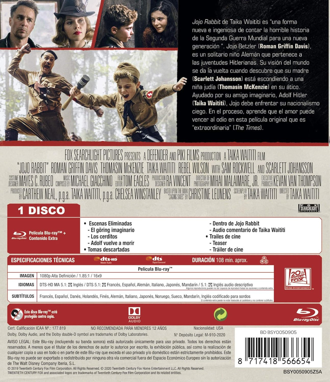 Jojo Rabbit, Blu-ray