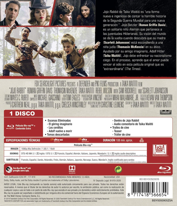 Jojo Rabbit, Blu-ray