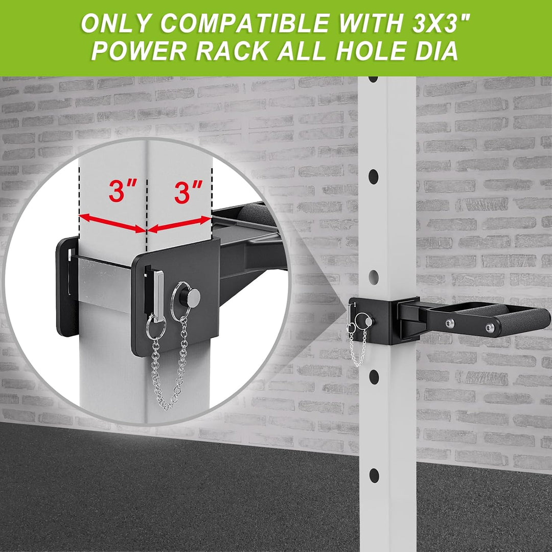 Kipika Muti-Grip Dip-Barren-Aufsatz für 5,1 x 5,1 cm und 7,6 x 7,6 cm Power-Rack, breite und schmale