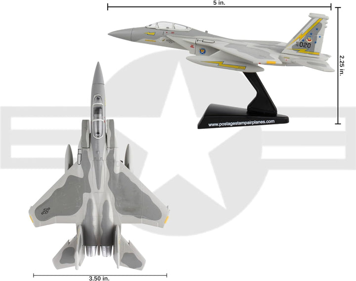 Daron Briefmarke F-15 Eagle 5th Fighter Interceptor SQN. 1:150 Skala, Grau