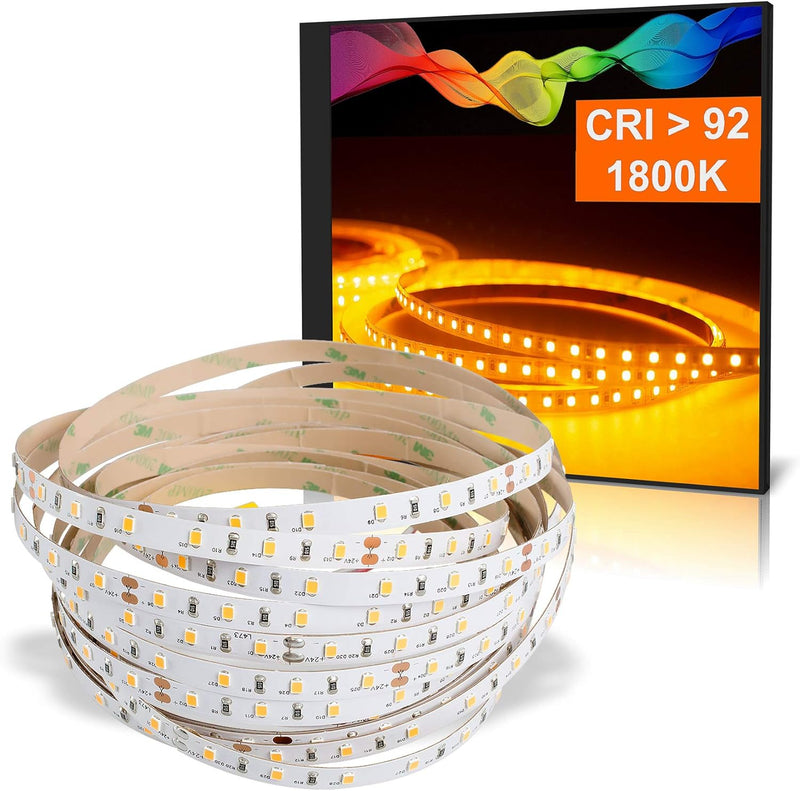 Mextronic LED Strips mit Amberlicht 1800K LED Streifen LED Band LED Strip 2835 Amber (1800K) CRI 92