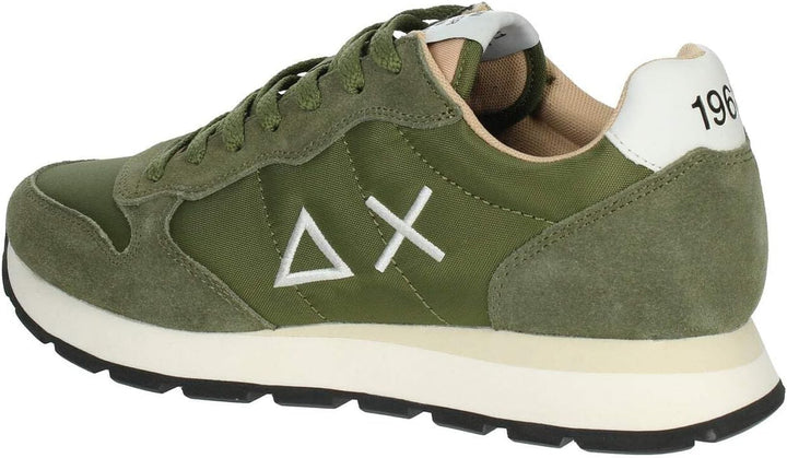 SUN68 Herren Tom SOLID Nylon Sneaker 44 EU Grün, 44 EU Grün