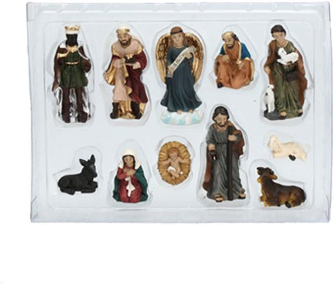 Krippen Miniaturfiguren Weihnachten Inspirierende Mini Harzornamente 12 Weihnachtsornamente