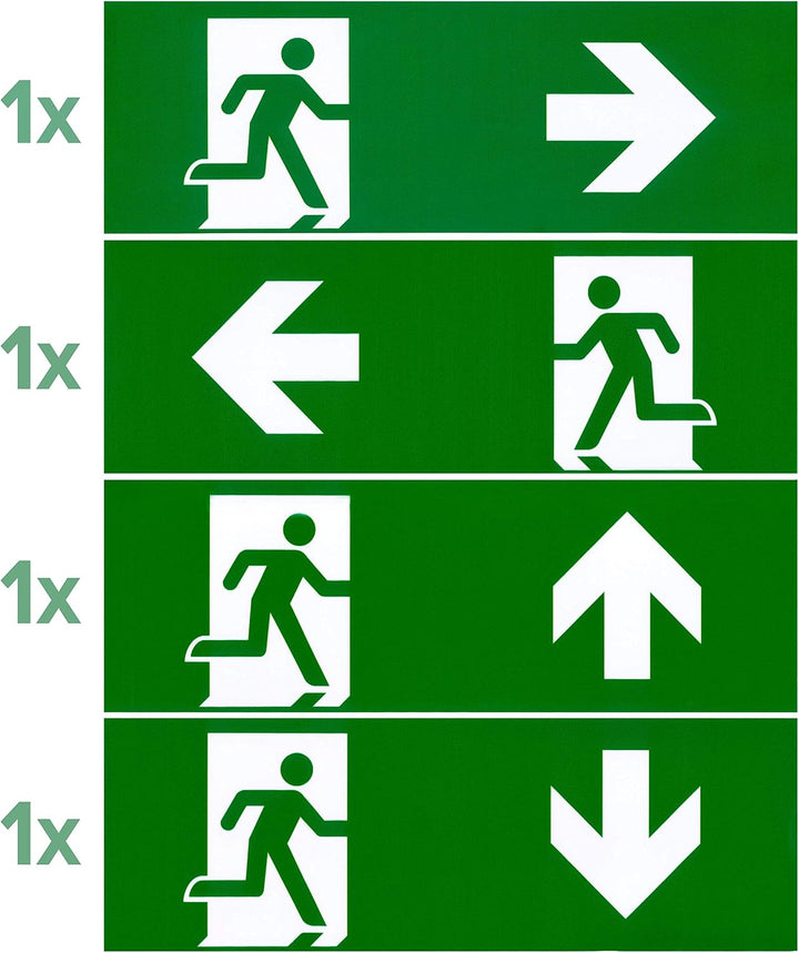 McShine - LED Fluchtwegleuchte I FL-919 I IP20 I Exit Schild 230V I Notausgangsschild Notbeleuchtung