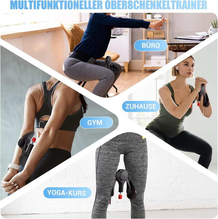 Oberschenkeltrainer, 15-70 lbs Beckenbodentrainer für Frau, Multifunktionaler Gesässtrainer, Po Trai