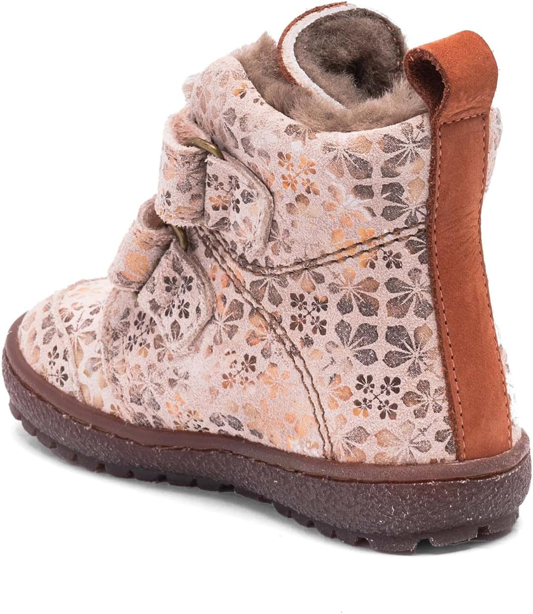 Bisgaard Unisex Kinder Storm LambFirst Walker Shoe 20 EU Nude Flower, 20 EU Nude Flower