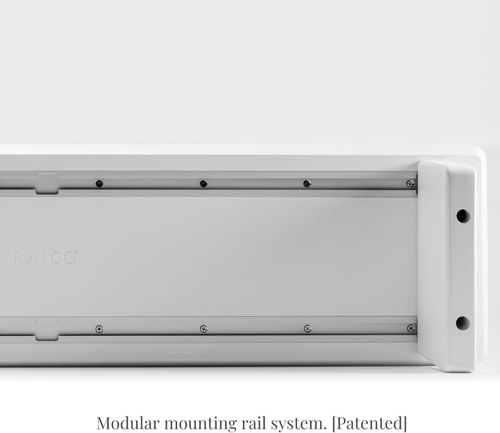 Raico Schreibtischregal Cockpit-Monitorständer, ergonomischer Dual-Screen-Setup-Riser Schreibtisch-O