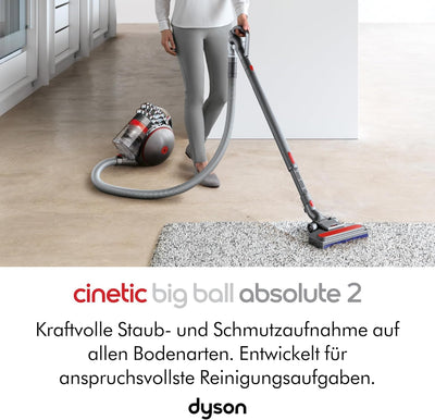 Dyson Cinetic Big Ball Absolute 2 beutelloser Staubsauger EEK A (Inkl. pneumatischer-, Turbinen Carb