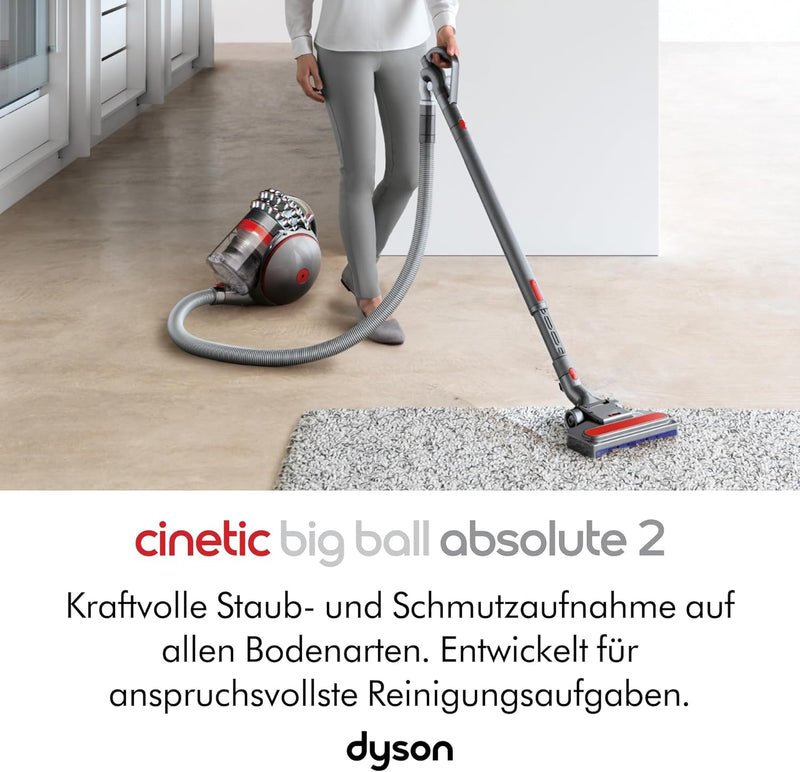 Dyson Cinetic Big Ball Absolute 2 beutelloser Staubsauger EEK A (Inkl. pneumatischer-, Turbinen Carb