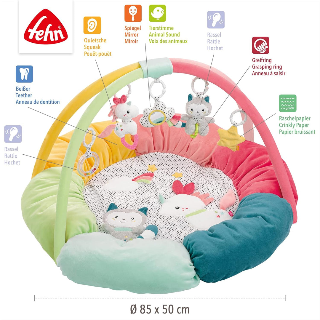 Fehn 057195 3-D-Activity-Nest Aiko & Yuki – Besonders weich gepolstert für besten Komfort – Spielspa