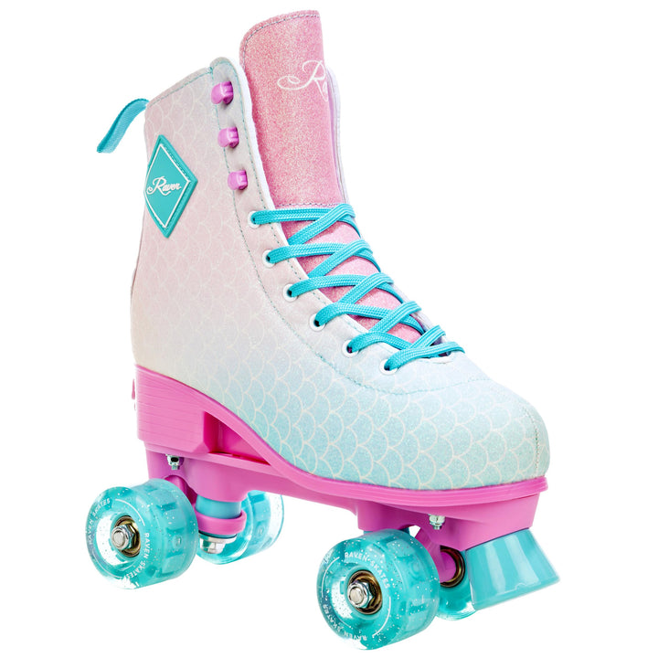 RAVEN Rollschuhe Roller Skates für Kinder Erwachsene Mädchen Damen verstellbar 39-42 (25-26,5cm) Mid