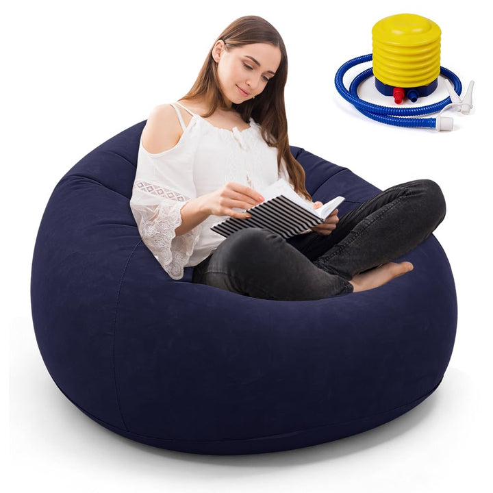Aufblasbares Sofa aus PVC – Einzelsitz Sitzsack Sofa, Faltbarer Outdoor Sitzsack, Aufblasbarer Kugel