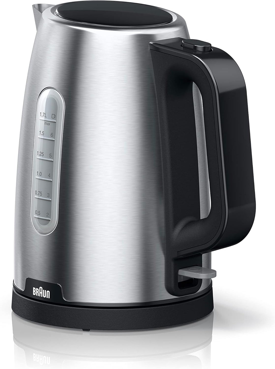 Braun PurShine Wasserkocher WK1500 BK – Teekocher mit 360° Basis, Abschaltautomatik, 1,7 L Füllmenge