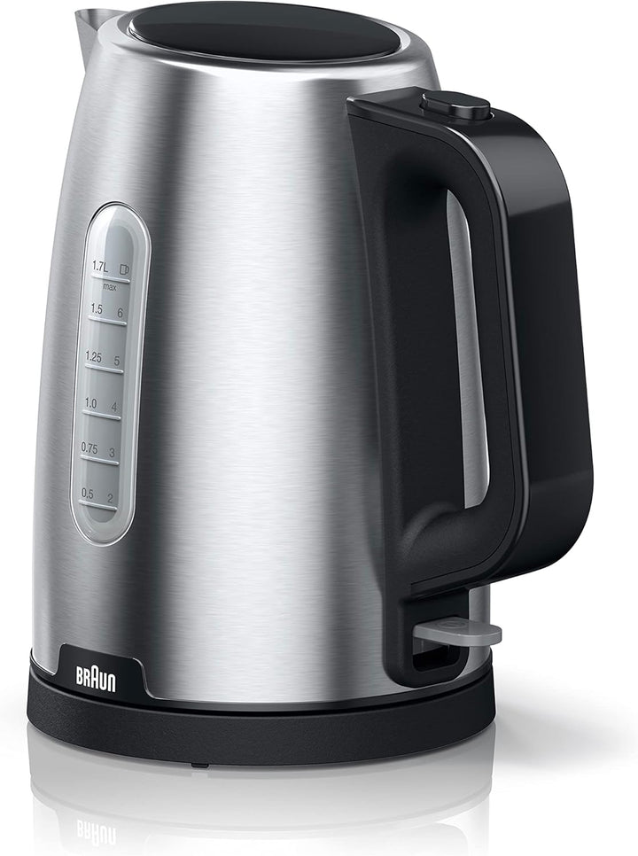 Braun PurShine Wasserkocher WK1500 BK – Teekocher mit 360° Basis, Abschaltautomatik, 1,7 L Füllmenge