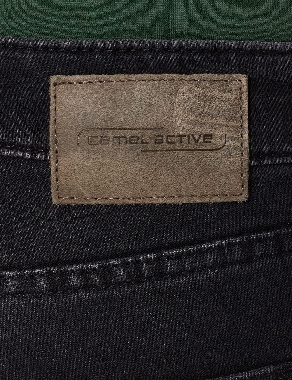camel active Herren Jeans Hose Madison Stretchdenim Black (88) 33W / 30L Anthrazit, 33W / 30L Anthra