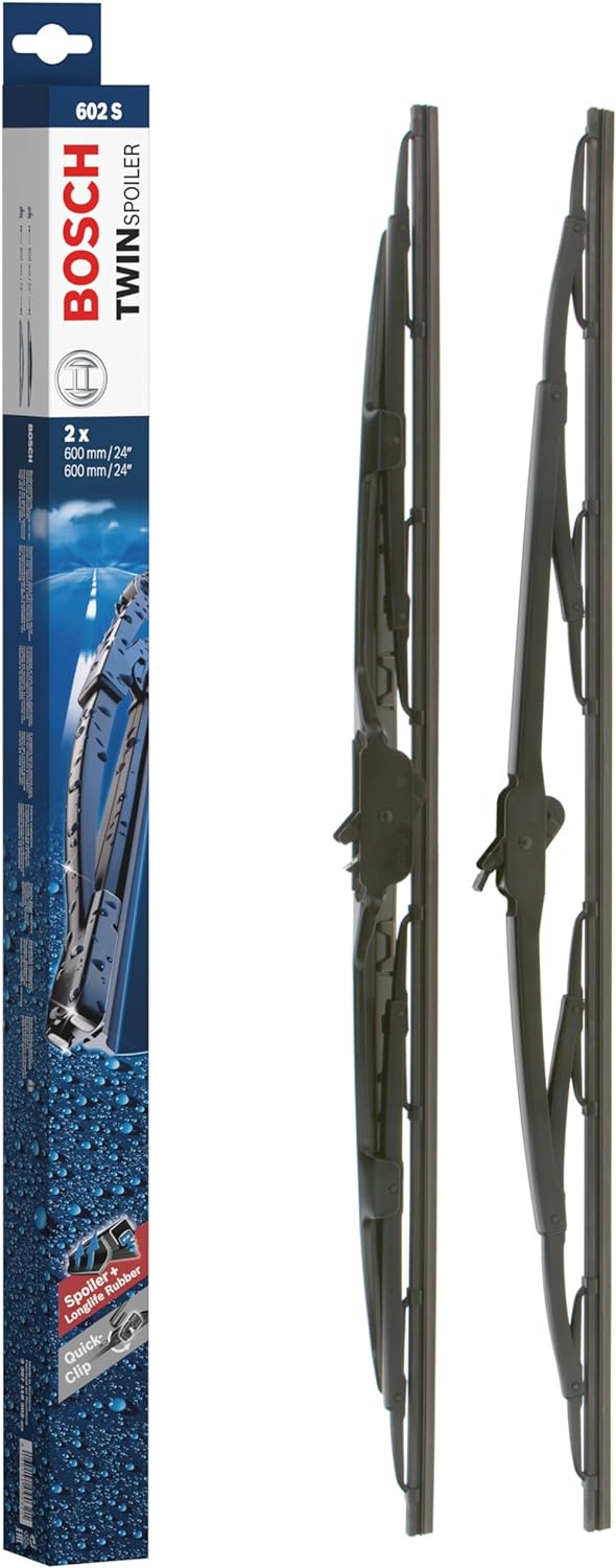 Bosch Scheibenwischer Twin Spoiler 602S, Länge: 600mm/600mm – Set für