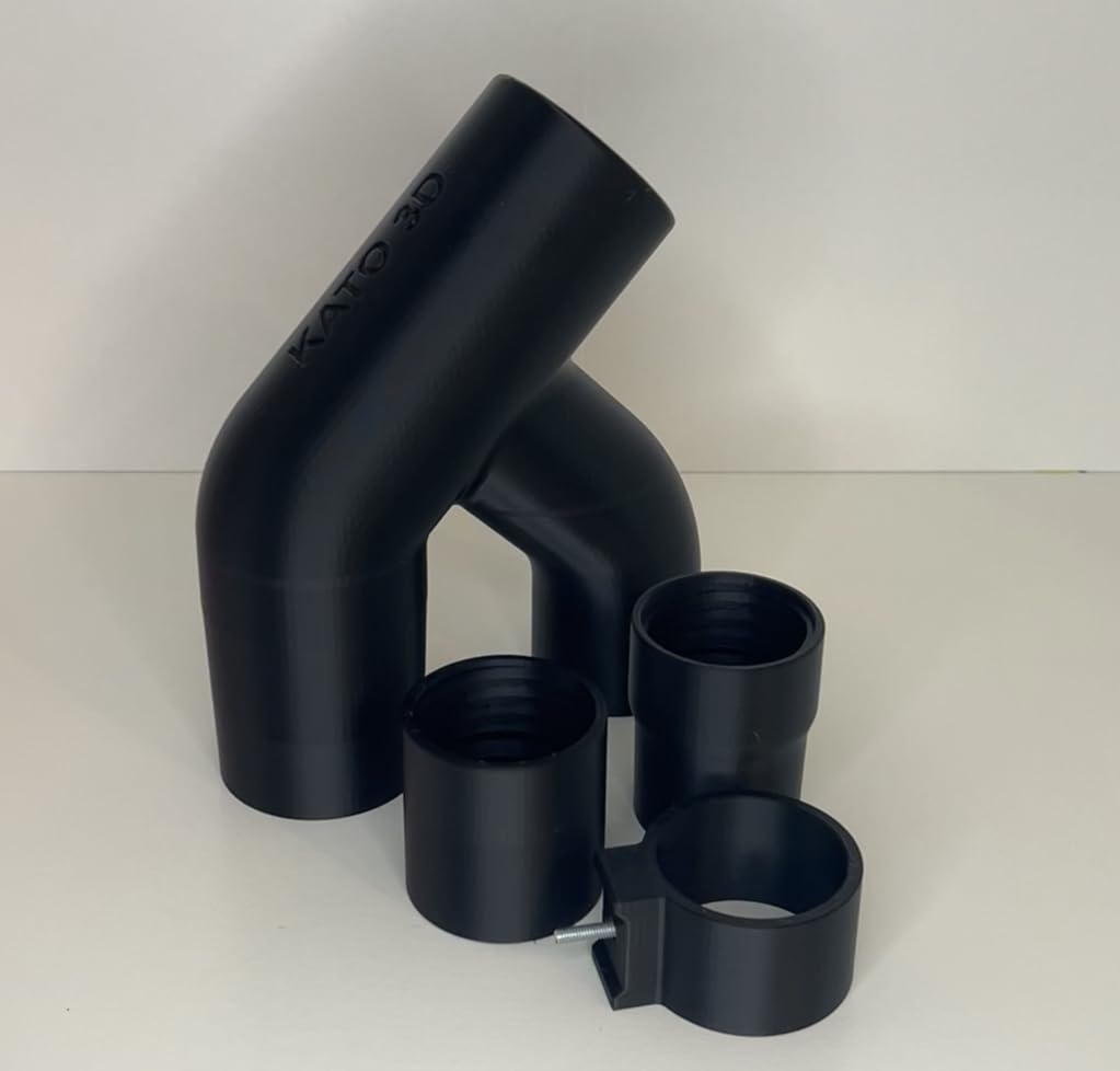 Absaugung für Dewalt 7492 Y-Adapter Absaugadapter Schwarz, Schwarz