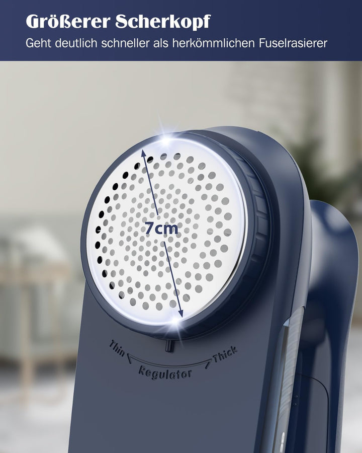 BEAUTURAL Fusselrasierer mit Stromkabel oder Batterie, Wollrasierer Elektrisch, Starker Fusselentfer