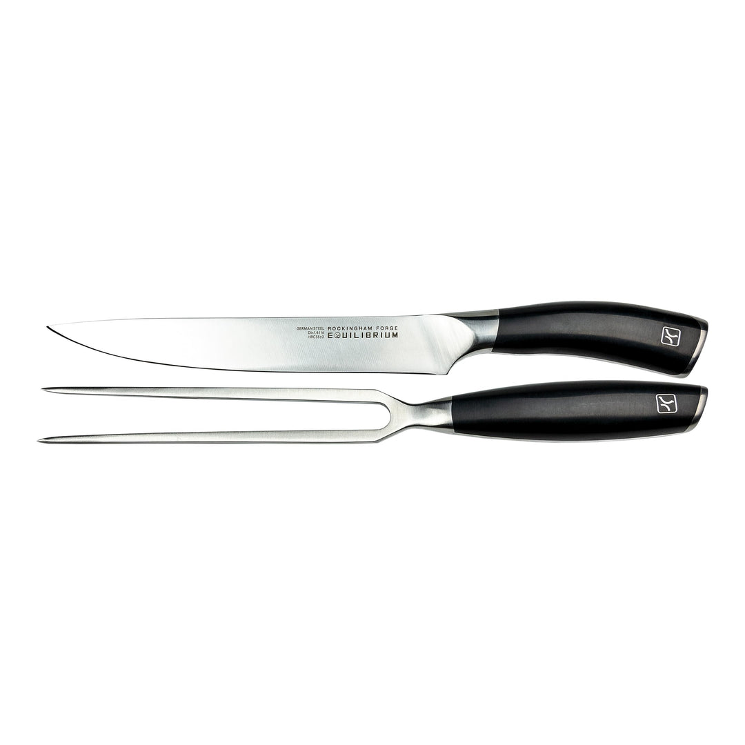 Rockingham Forge Equilibrium 2er Messer und Gabel Set mit einer Klinge aus deutschem Edelstahl und e