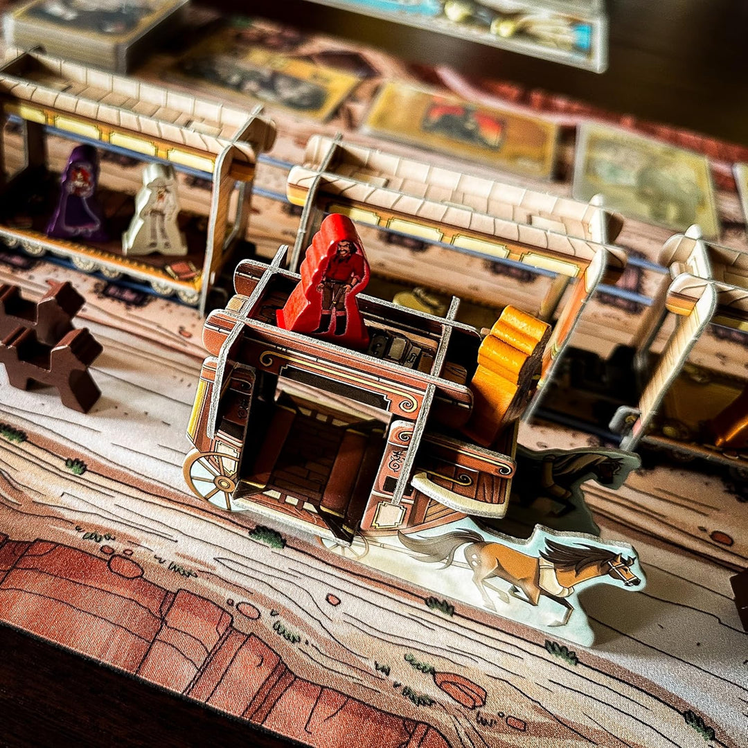 Gummimatte kompatibel mit Colt Express Spiel 117 x 40 cm / 46" x 15,7"