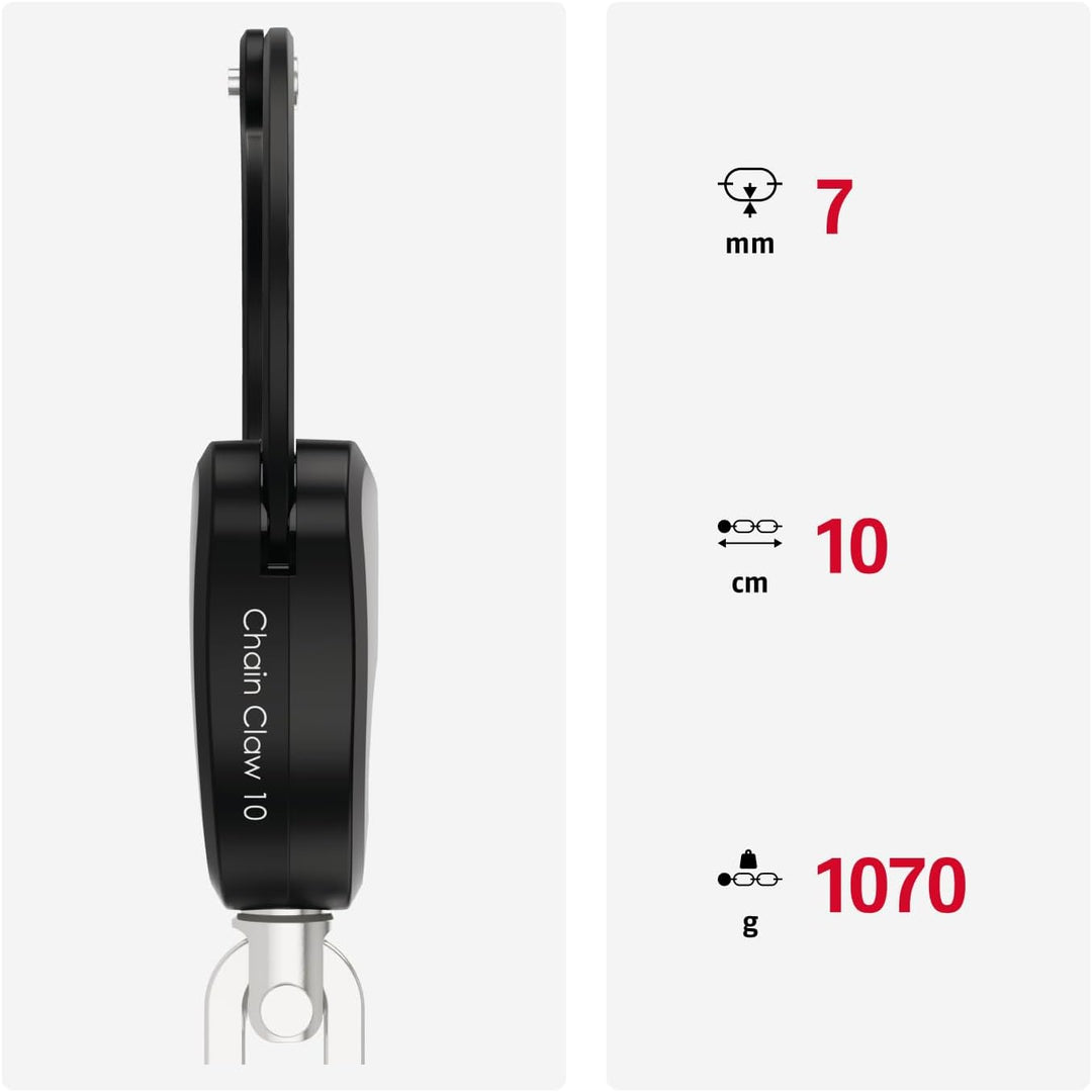 ABUS Handschellenschloss Chain Claw 10 – Fahrradschloss zur Sicherung von Fahrrad, E-Scooter und Rol